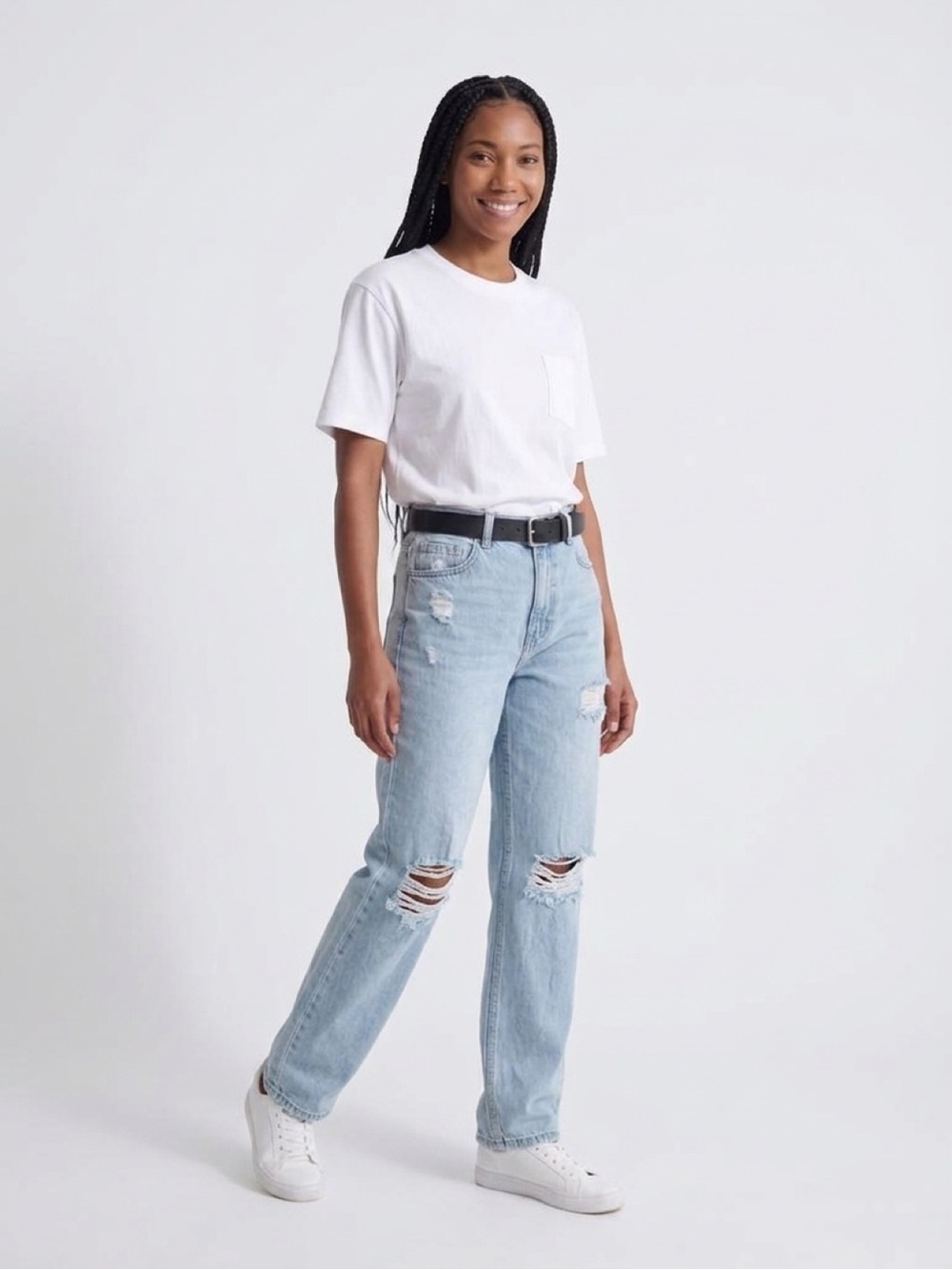 Streetwear Society Light Blue Distressed Women’s Jeans